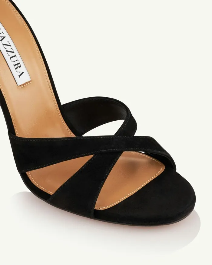 Divine Sandal 105 Black Women Aquazzura Sandals Divine Sandal 105 Black Women Aquazzura Sandals