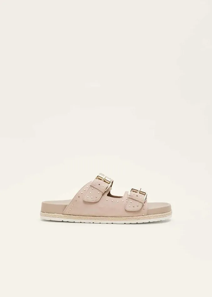 Double Buckle Sandal Neutral Women Phase Eight Heels