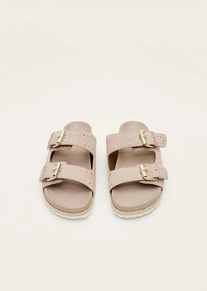 Double Buckle Sandal Neutral Women Phase Eight Heels