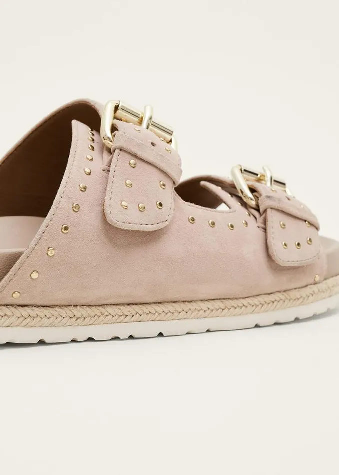 Double Buckle Sandal Neutral Women Phase Eight Heels
