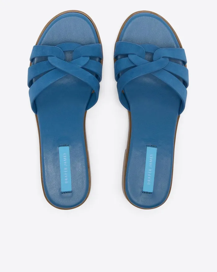 Draper James Andy Sandal In Blue Women Swim