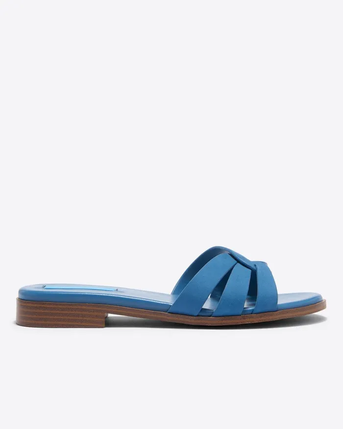 Draper James Andy Sandal In Blue Women Swim