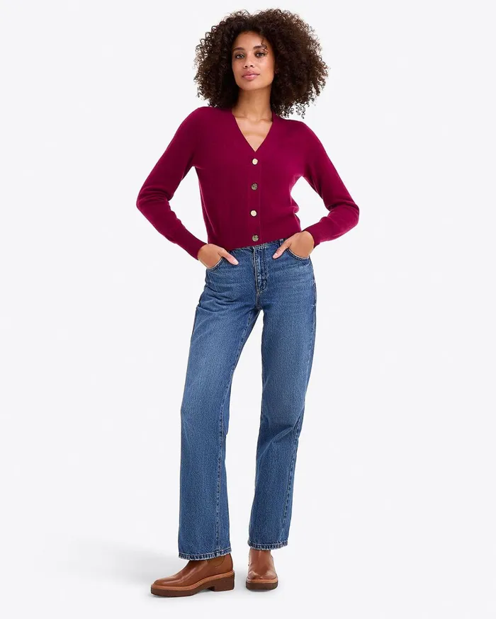 Draper James Cashmere VNeck Cardigan Women Tops