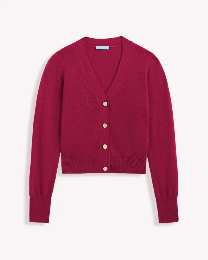 Draper James Cashmere VNeck Cardigan Women Tops