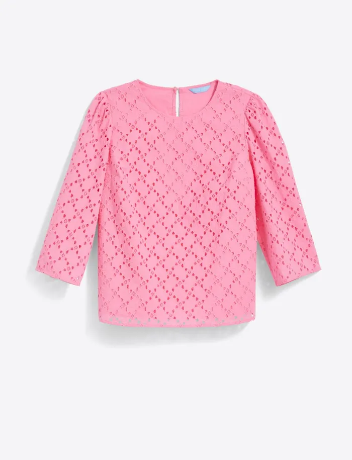 Draper James Claire Top In Eyelet Women Tops