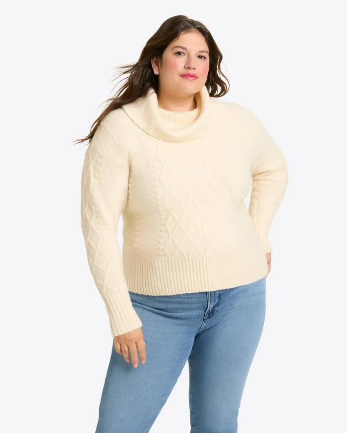 Draper James Cowl Neck Sweater Women Sweaters