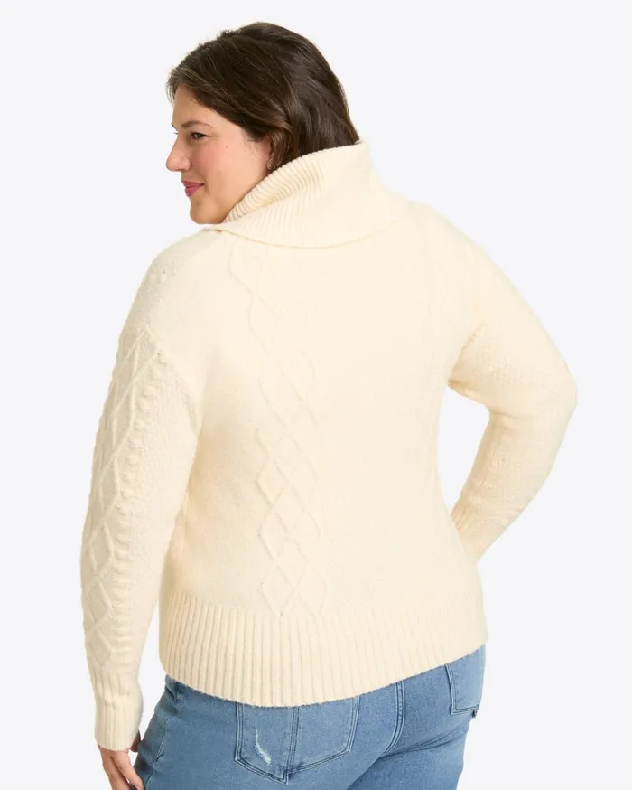Draper James Cowl Neck Sweater Women Sweaters