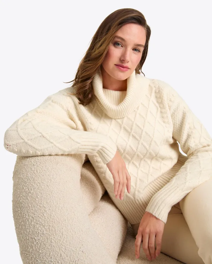 Draper James Cowl Neck Sweater Women Sweaters