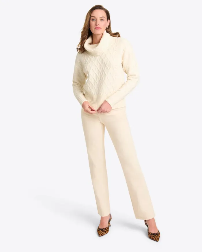 Draper James Cowl Neck Sweater Women Sweaters