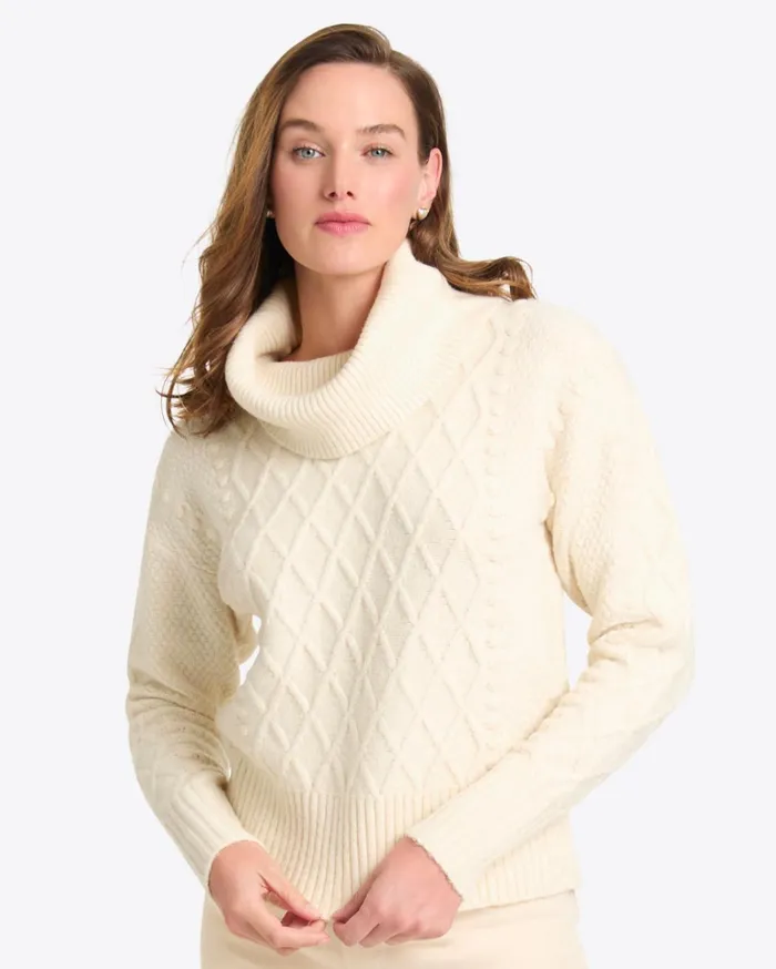 Draper James Cowl Neck Sweater Women Sweaters