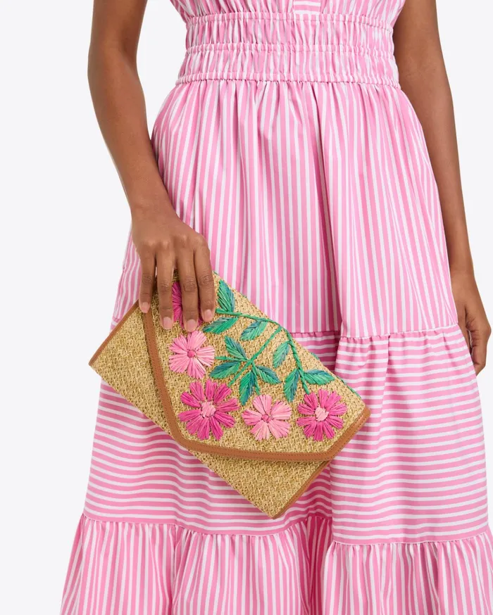Draper James Embroidered Clutch Women Handbags