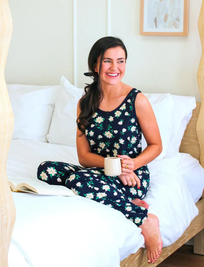 Draper James Hillary Pajama Set In Magnolia Women Lounge and Pajamas