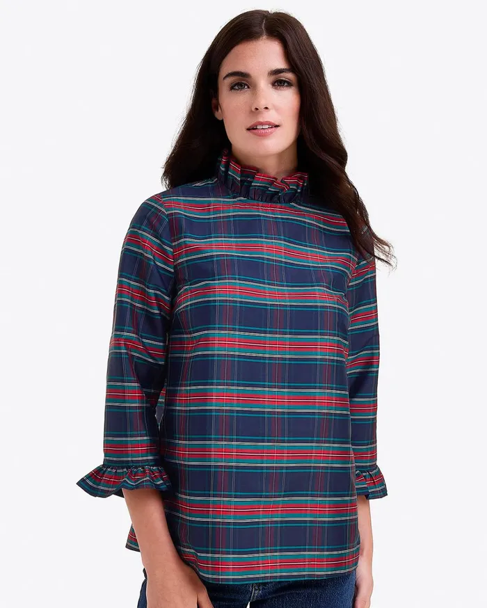 Draper James Ingrid Top In Taffeta Women Tops