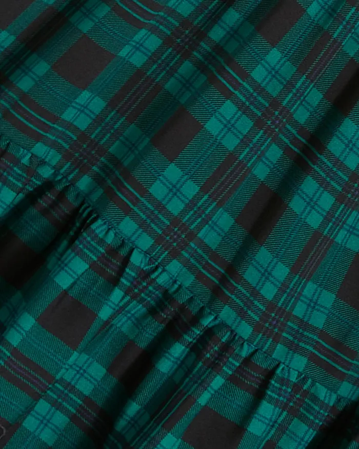 Draper James Lindsay Shift Dress In Blackwatch Plaid Women Dresses