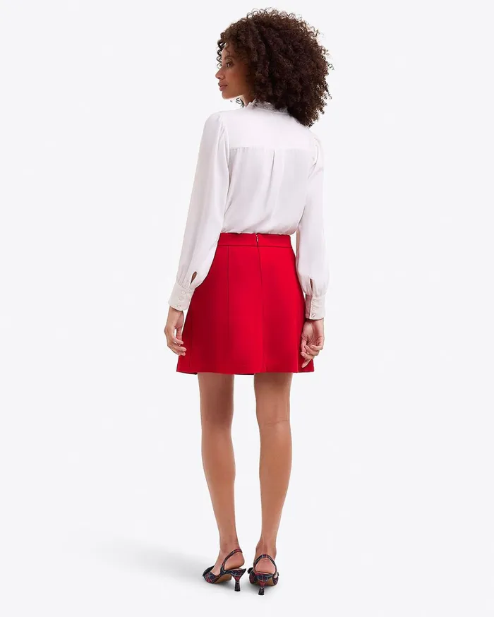 Draper James Mini Skirt In Ponte Women Bottoms and Skirts
