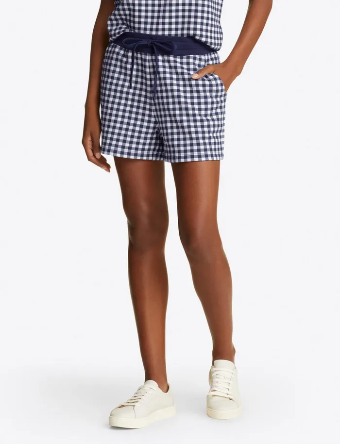 Draper James Natalie Sweatshorts In Gingham Women Lounge and Pajamas