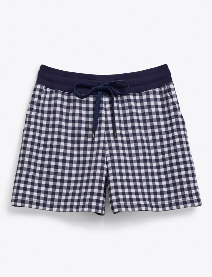 Draper James Natalie Sweatshorts In Gingham Women Lounge and Pajamas