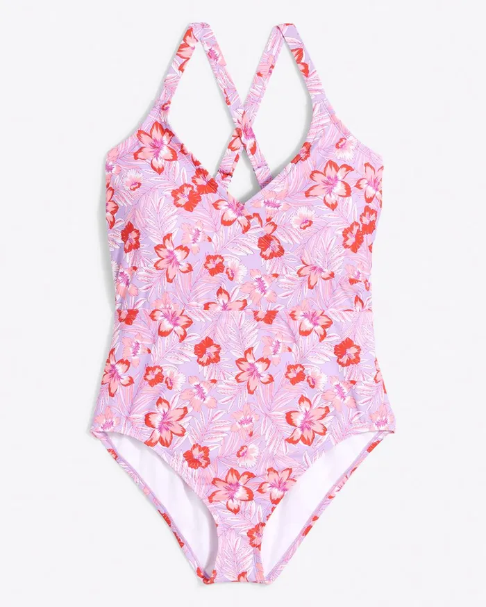 Draper James One Piece Swimsuit In Floral Scallop Women Swim