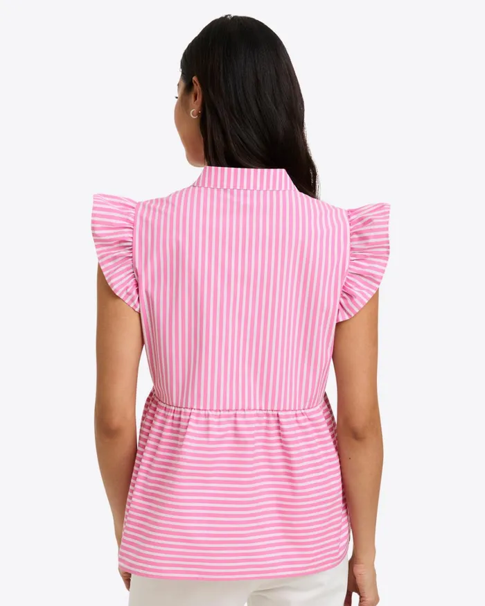 Draper James Penelope Top In Crisp Cotton Women Tops