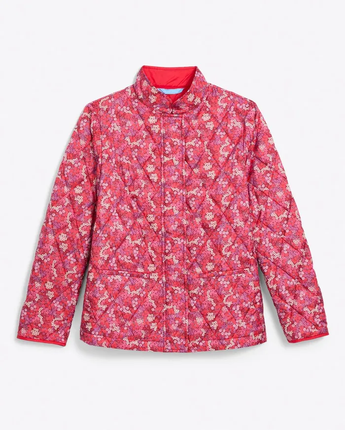 Draper James Quilted Puffer Jacket Women Jackets and Outerwear