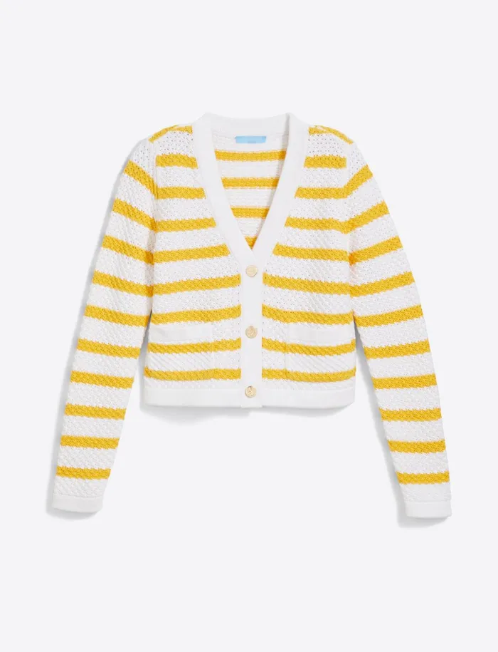 Draper James Rita VNeck Cardigan In Cotton Women Sweaters