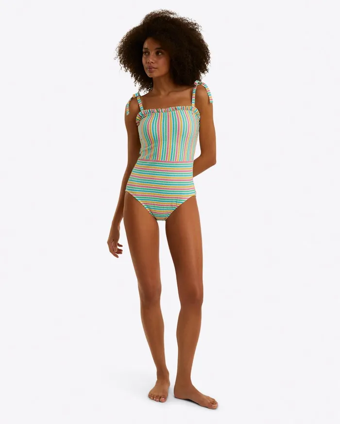 Draper James Ruffled One Piece Women Swim