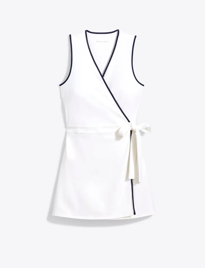 Draper James Tennis Dress In White Women DJ X Tretorn