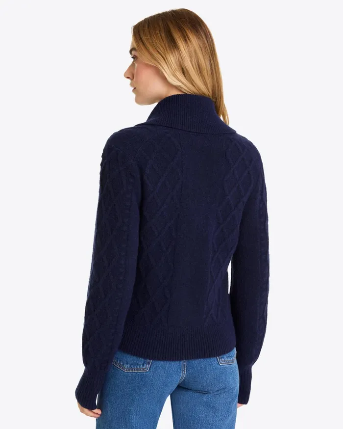 Draper James Tuxedo Cardigan Sweater Women Tops