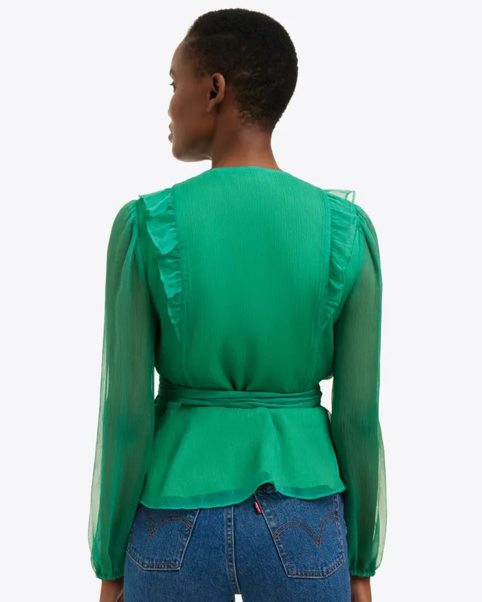 Draper James Wrap Top Women Tops
