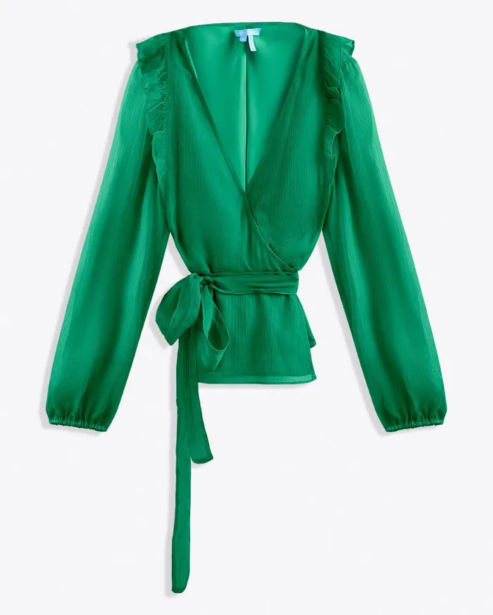 Draper James Wrap Top Women Tops