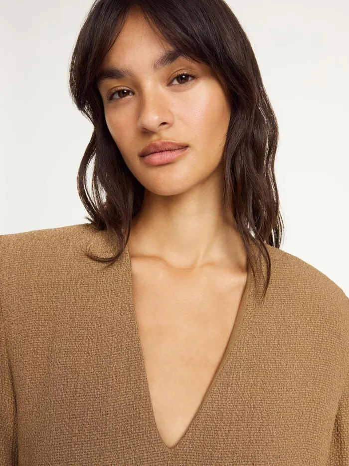 Dresses Women By Malene Birger Ellinas Mini Dress Light Brown