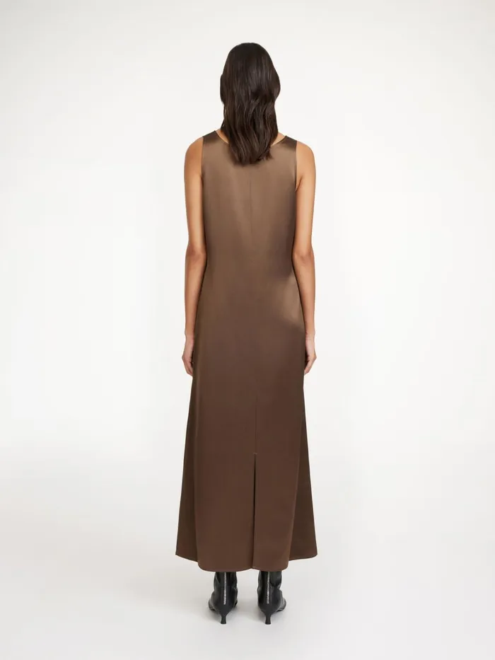 Dresses Women By Malene Birger Jerrica Maxi Dress Warm Brown