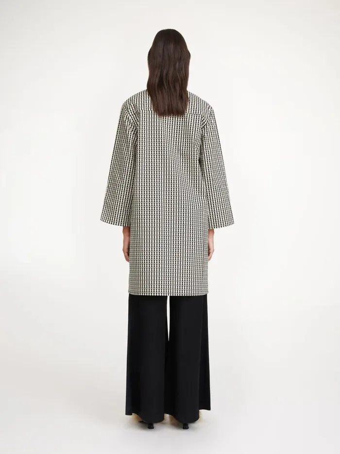 Dresses Women By Malene Birger Lattiena Midi Dress Black Monogram