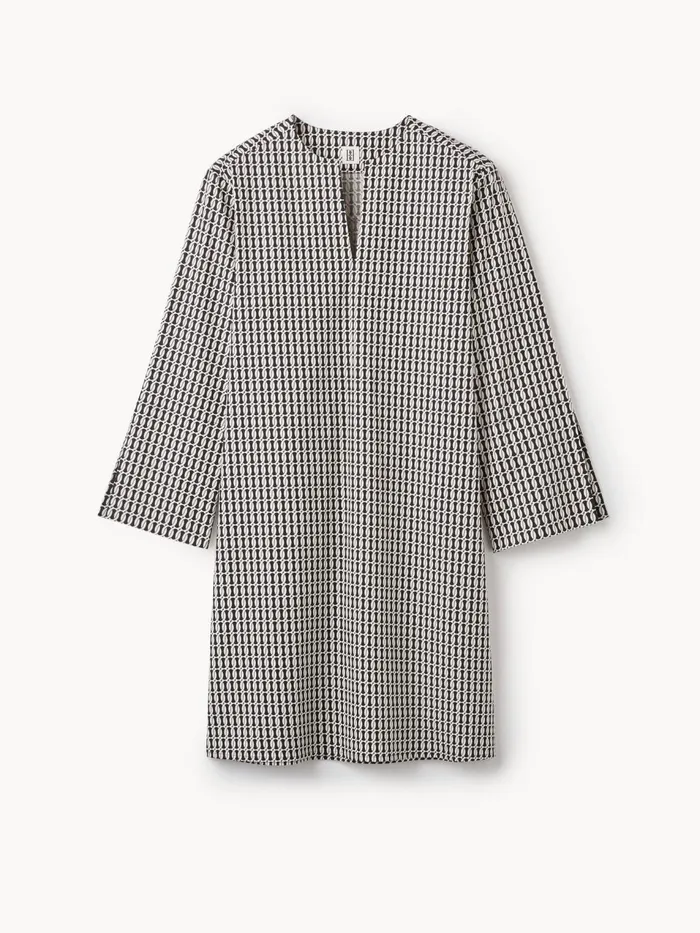 Dresses Women By Malene Birger Lattiena Midi Dress Black Monogram