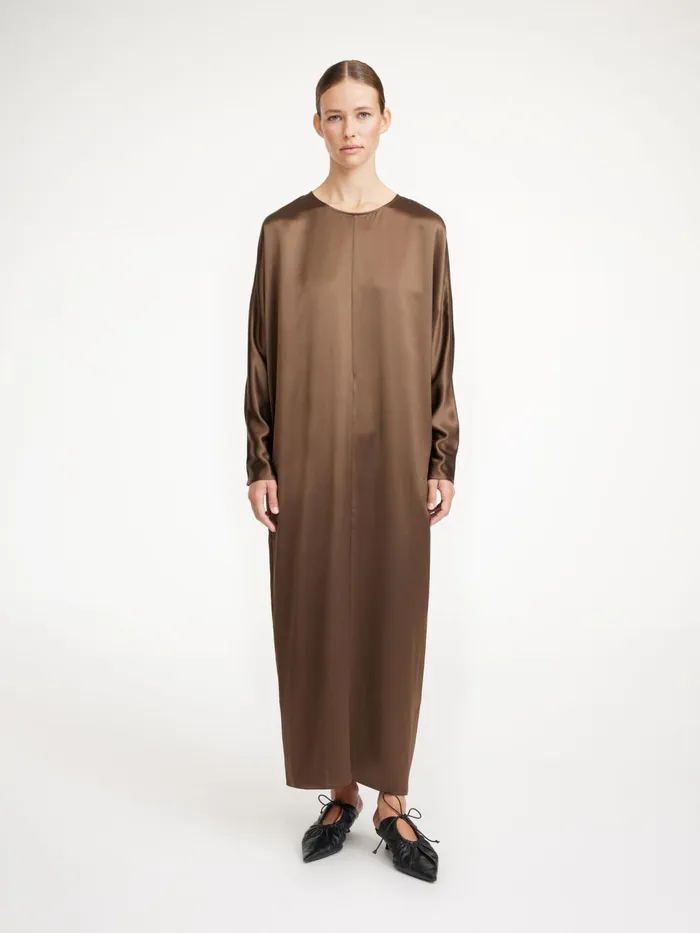 Dresses Women By Malene Birger Odelle Maxi Dress Warm Brown