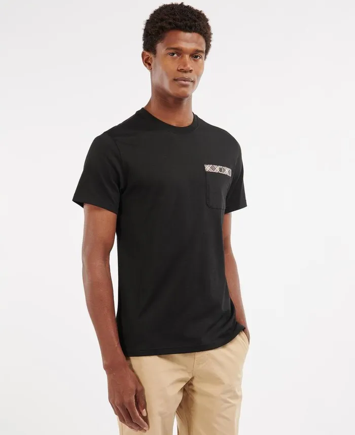Durness Pocket TShirt White Men Barbour TShirts