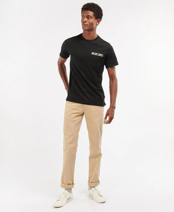 Durness Pocket TShirt White Men Barbour TShirts