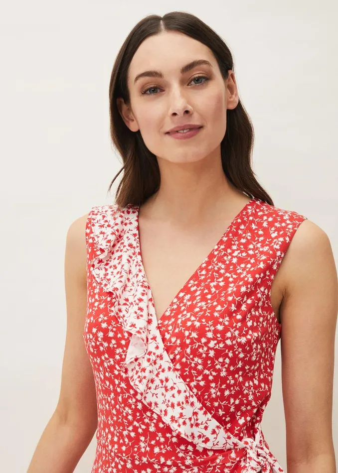 Ebony Floral Ditsy Wrap Dress Redivory Women Phase Eight Dresses