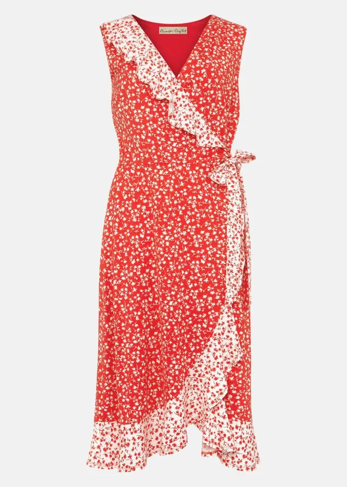 Ebony Floral Ditsy Wrap Dress Redivory Women Phase Eight Dresses