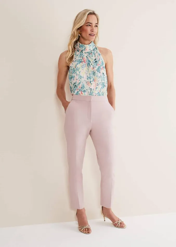 Eira Cigarette Trousers Antique Rose Women Phase Eight Trousers