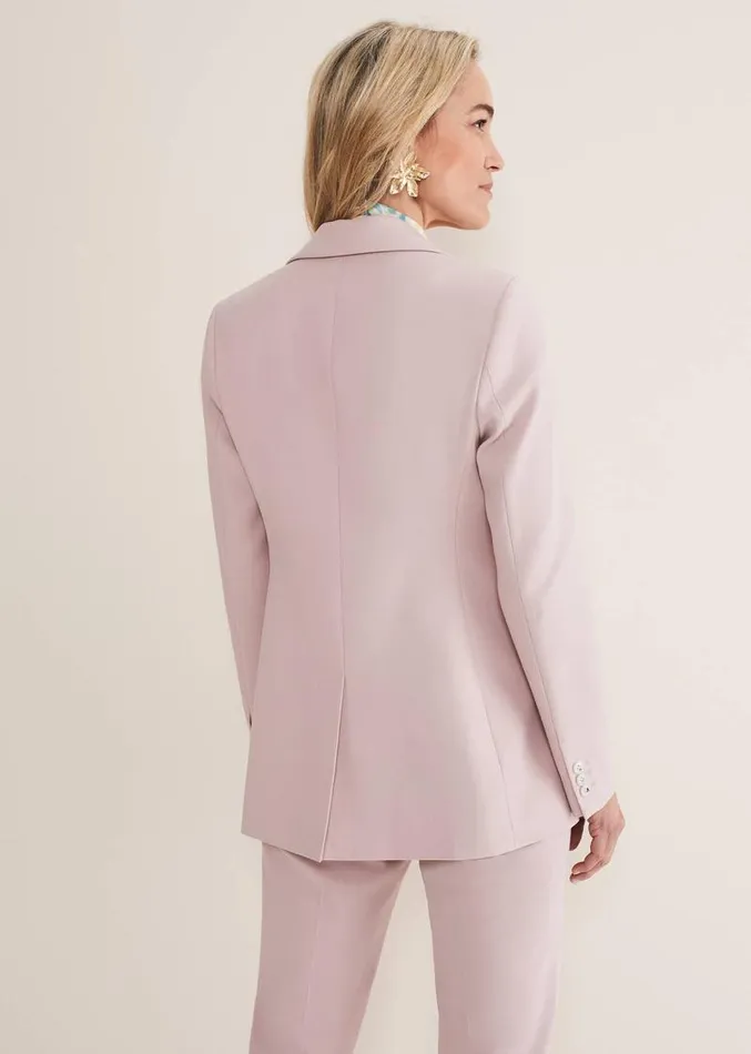 Eira Fitted Blazer Soft Pink Women Phase Eight Jackets