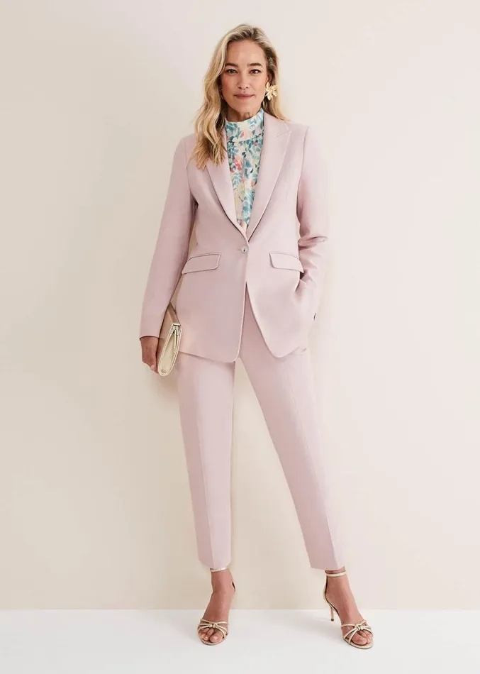 Eira Fitted Blazer Soft Pink Women Phase Eight Jackets