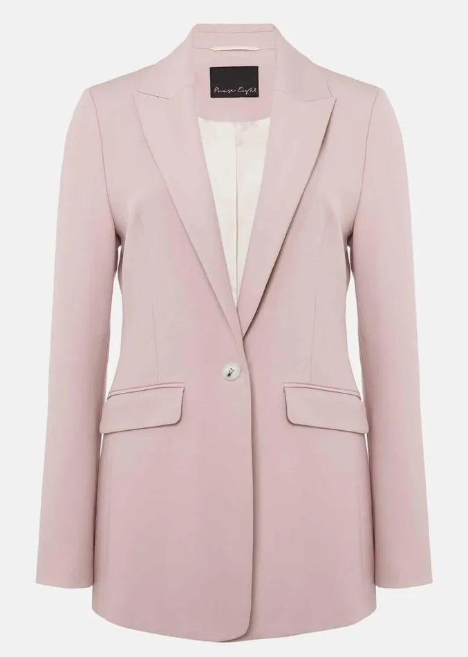 Eira Fitted Blazer Soft Pink Women Phase Eight Jackets