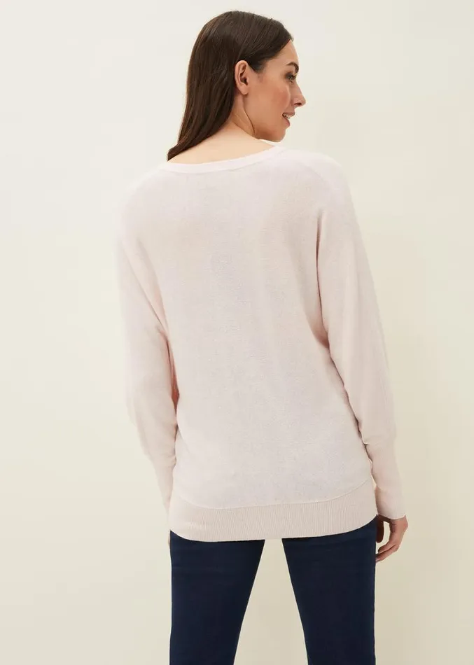 Ellen Fine Knit Jumper Pale Pink Women Phase Eight Knitwear