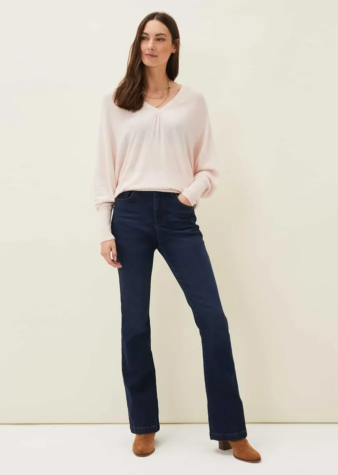 Ellen Fine Knit Jumper Pale Pink Women Phase Eight Knitwear
