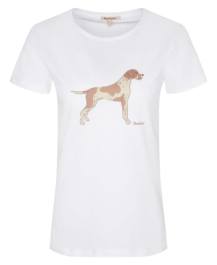 Ellewood Printed TShirt Classic White Women Barbour TShirts