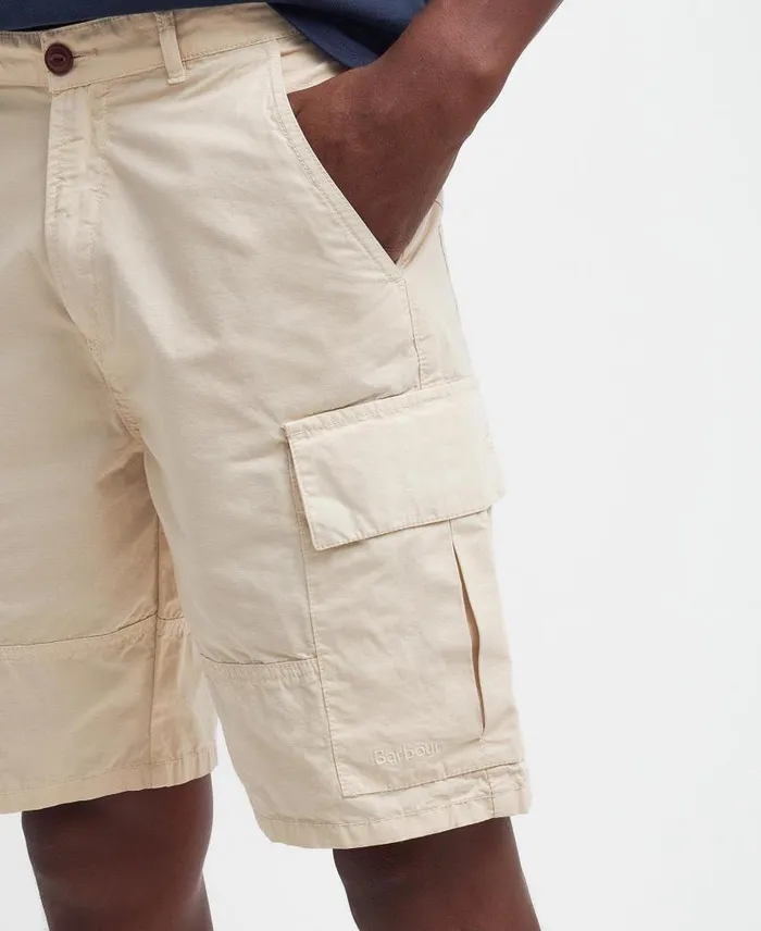 Essential Ripstop Cargo Shorts Fog Men Barbour Trousers and Shorts