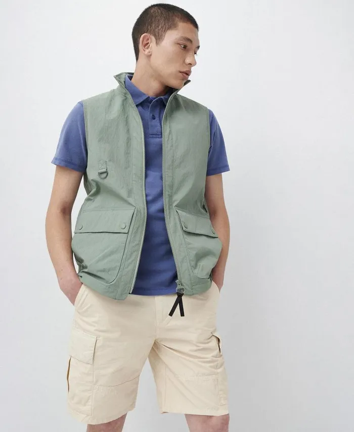 Essential Ripstop Cargo Shorts Fog Men Barbour Trousers and Shorts