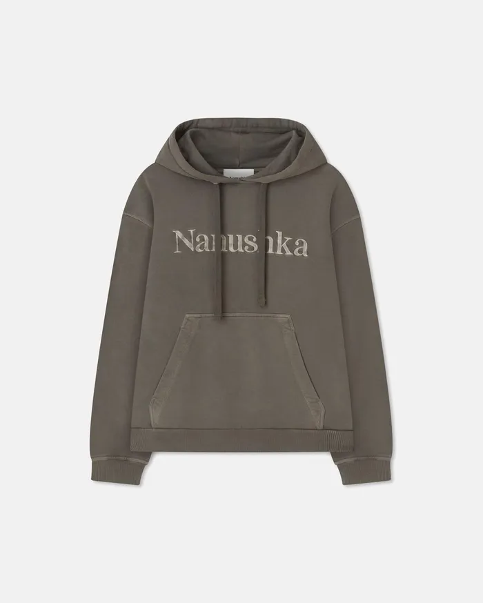 Ever Organically Grown CottonFleece Hoodie Asphalt WomenMen Nanushka Sweatshirts