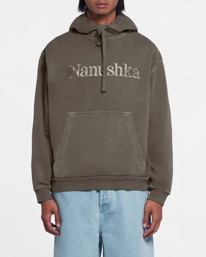 Ever Organically Grown CottonFleece Hoodie Asphalt WomenMen Nanushka Sweatshirts